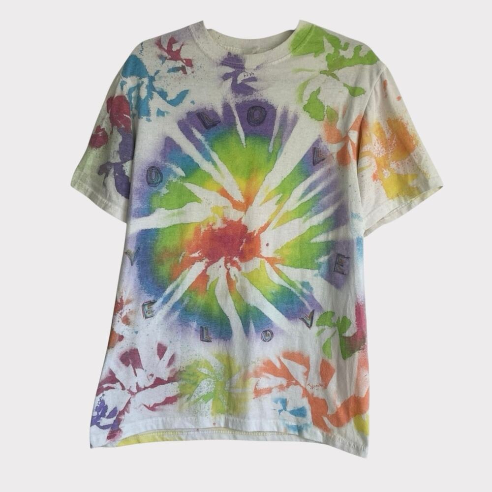 Fish LOVE Colorful Tie Dye Short Sleeve Tee